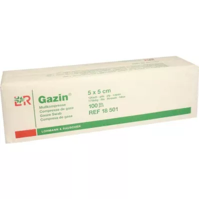 GAZIN Gaza komp.5x5 cm nesterilna 12-kratna operacija 100 kom GAZIN Gaza komp.5x5 cm nesterilna 12-kratna operacija 100 kom