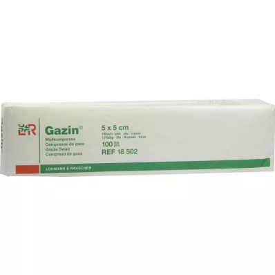 GAZIN Gaza komp.5x5 cm nesterilna 16-kratna operacija, 100 kom GAZIN Gaza komp.5x5 cm nesterilna 16-kratna operacija, 100 kom