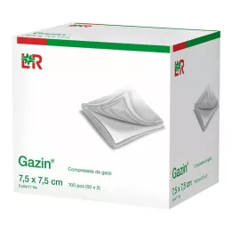 GAZIN Gaza komp.7,5x7,5 cm nesterilna 8-kratna operacija 100 kom