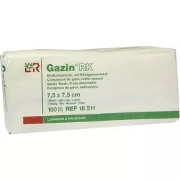 GAZIN Gaza komp.7,5x7,5 cm nesterilna 12-struka RK, 100 kom