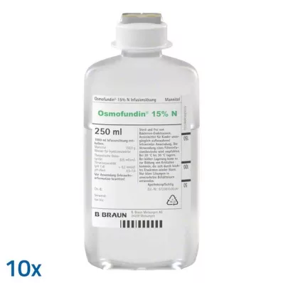 Osmofundin 15% N Ecoflac Pl. otopina za infuziju, 10X250 ml