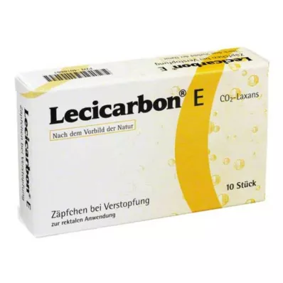 LECICARBON E CO2 Laxans čepići za odrasle, 10 kom LECICARBON E CO2 Laxans čepići za odrasle, 10 kom