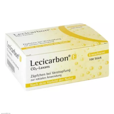 LECICARBON E CO2 Laxans čepići za odrasle, 100 kom LECICARBON E CO2 Laxans čepići za odrasle, 100 kom
