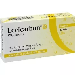 LECICARBON K CO2 Laxans dječji čepići, 10 kom