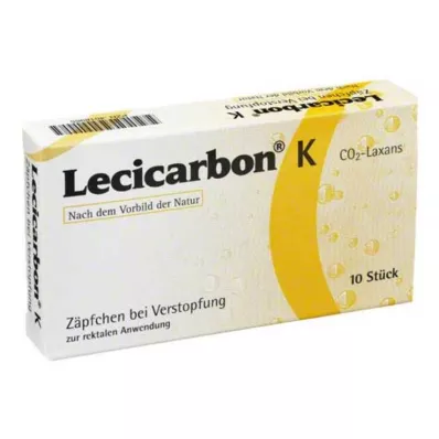 LECICARBON K CO2 Laxans dječji čepići, 10 kom LECICARBON K CO2 Laxans dječji čepići, 10 kom