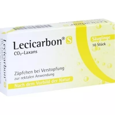 LECICARBON S CO2 laksativni čepići, 10 kom