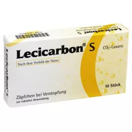 LECICARBON S CO2 laksativni čepići, 10 kom