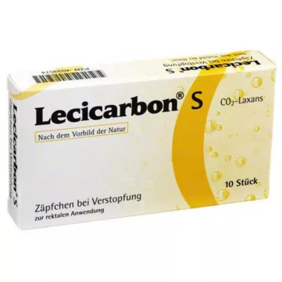 LECICARBON S CO2 laksativni čepići, 10 kom