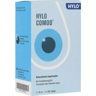 HYLO-COMOD Kapi za oči, 2X10 ml