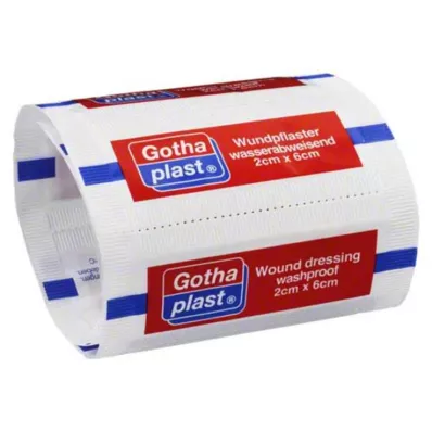 GOTHAPLAST Obloga za rane vodootporna 2x6 cm, 1 kom