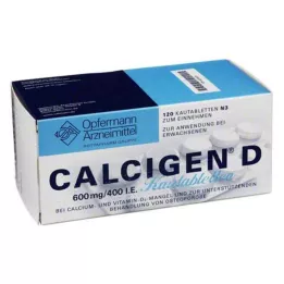 CALCIGEN D 600 mg/400 IU tablete za žvakanje, 120 kom