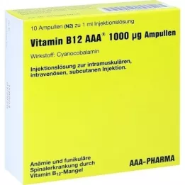 VITAMIN B12 AAA 1000 μg ampule, 10X1 ml
