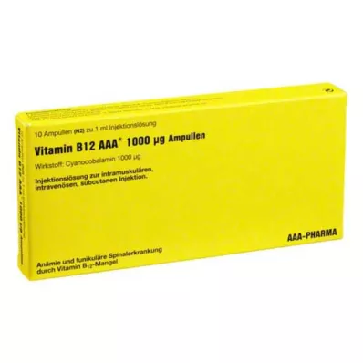 VITAMIN B12 AAA 1000 μg ampule, 10X1 ml