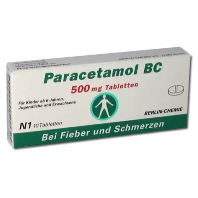 PARACETAMOL BC 500 mg tablete, 10 kom