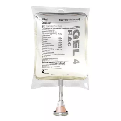 GELAFUSAL PP-Vrećica s otopinom za infuziju, 10X500 ml GELAFUSAL PP-Vrećica s otopinom za infuziju, 10X500 ml