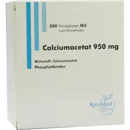 CALCIUMACETAT 950 mg filmom obložene tablete, 200 kom