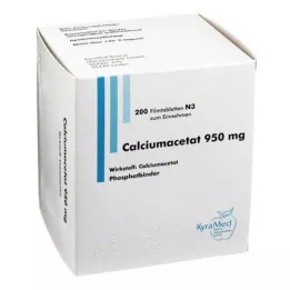 CALCIUMACETAT 950 mg filmom obložene tablete, 200 kom
