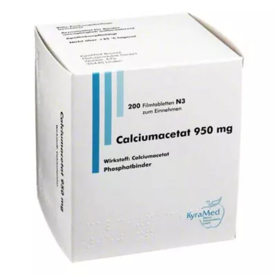 CALCIUMACETAT 950 mg filmom obložene tablete, 200 kom
