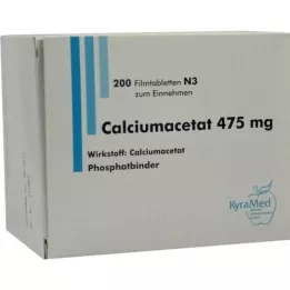 CALCIUMACETAT 475 mg filmom obložene tablete, 200 kom