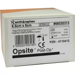 OPSITE Stup-OP 5x6,5 cm zavoj, 6X5 kom