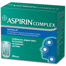 ASPIRIN COMPLEX Btl.m.Gran.z.Herst.e.Susp.z.Einn., 20 kom