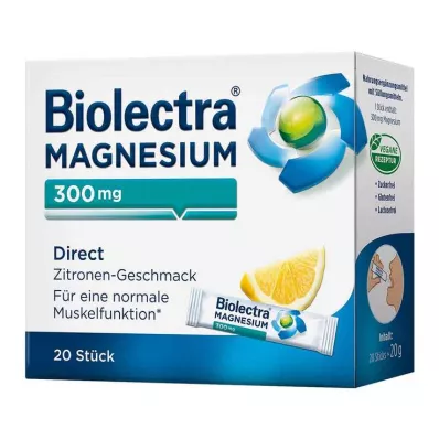 BIOLECTRA Magnezij 300 mg Direct Lemon Sticks, 20 kom BIOLECTRA Magnezij 300 mg Direct Lemon Sticks, 20 kom