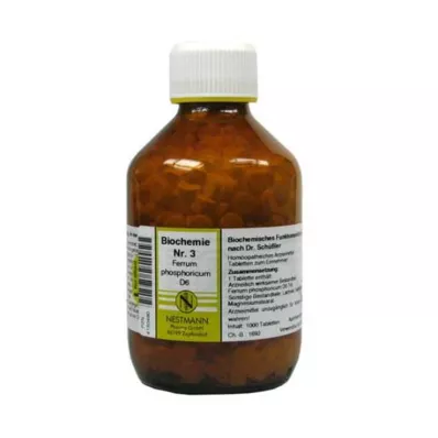 BIOCHEMIE 3 Ferrum phosphoricum D 6 tableta, 1000 kom