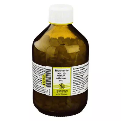BIOCHEMIE 10 Natrum sulfuricum D 12 tableta, 1000 kom