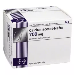 CALCIUMACETAT NEFRO 700 mg filmom obložene tablete, 200 kom