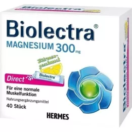 BIOLECTRA Magnezij 300 mg Direct Lemon Sticks, 40 kom
