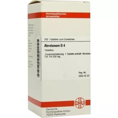 ABROTANUM D 4 tablete, 200 kom