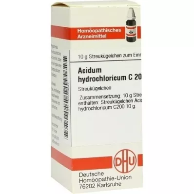 ACIDUM HYDROCHLORICUM C 200 globule, 10 g