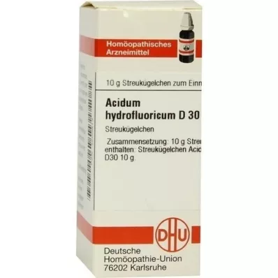 ACIDUM HYDROFLUORICUM D 30 globula, 10 g