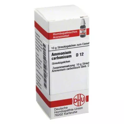 AMMONIUM CARBONICUM D 12 globula, 10 g
