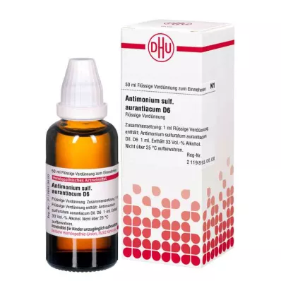 ANTIMONIUM SULFURATUM aurantiacum D 6 razrjeđenje, 50 ml