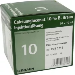 CALCIUMGLUCONAT 10% MPC otopina za injekciju, 20X10 ml