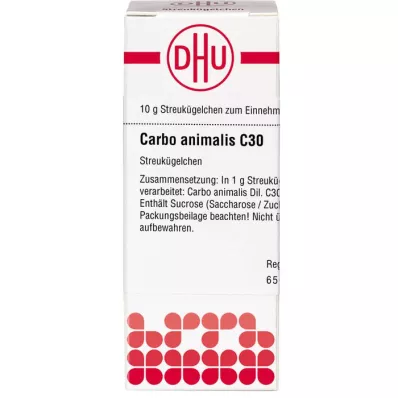 CARBO ANIMALIS C 30 globula, 10 g