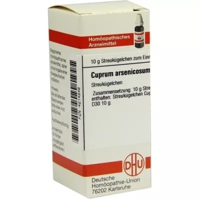 CUPRUM ARSENICOSUM D 30 globula, 10 g