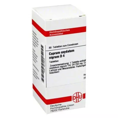 CUPRUM OXYDATUM nigrum D 4 tablete, 80 kom