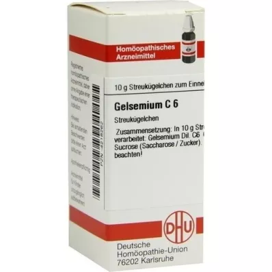 GELSEMIUM C 6 globula, 10 g
