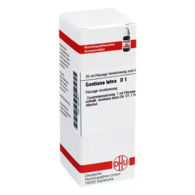 GENTIANA LUTEA D 1 razrjeđenje, 20 ml GENTIANA LUTEA D 1 razrjeđenje, 20 ml