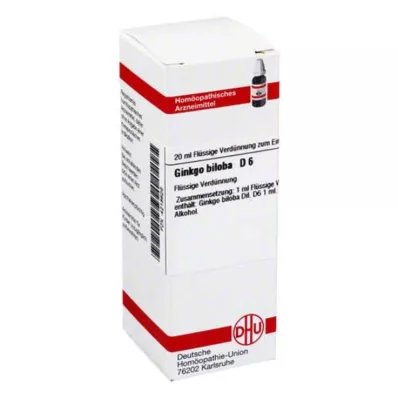 GINKGO BILOBA D 6 Razrjeđenje, 20 ml GINKGO BILOBA D 6 Razrjeđenje, 20 ml