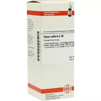 HEPAR SULFURIS C 30 razrjeđenje, 50 ml