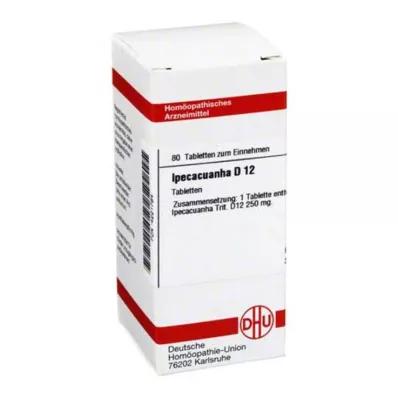 IPECACUANHA D 12 tableta, 80 kom