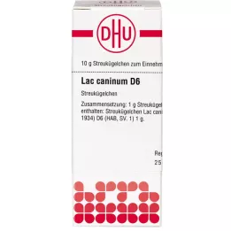 LAC CANINUM D 6 globula, 10 g