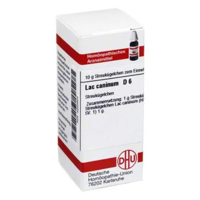 LAC CANINUM D 6 globula, 10 g