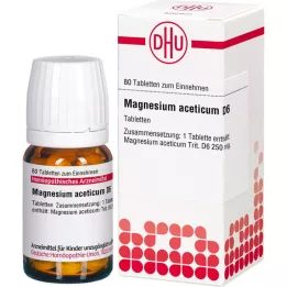 MAGNESIUM ACETICUM D 6 tableta, 80 kom