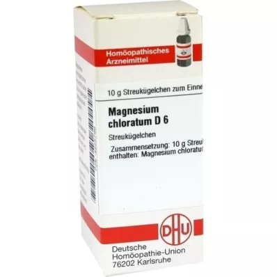 MAGNESIUM CHLORATUM D 6 globula, 10 g