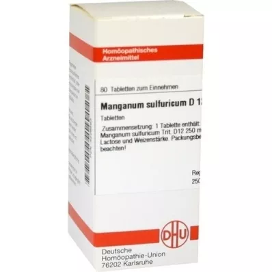 MANGANUM SULFURICUM D 12 tableta, 80 kom