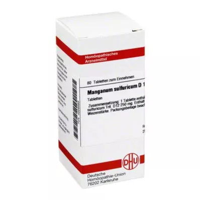 MANGANUM SULFURICUM D 12 tableta, 80 kom